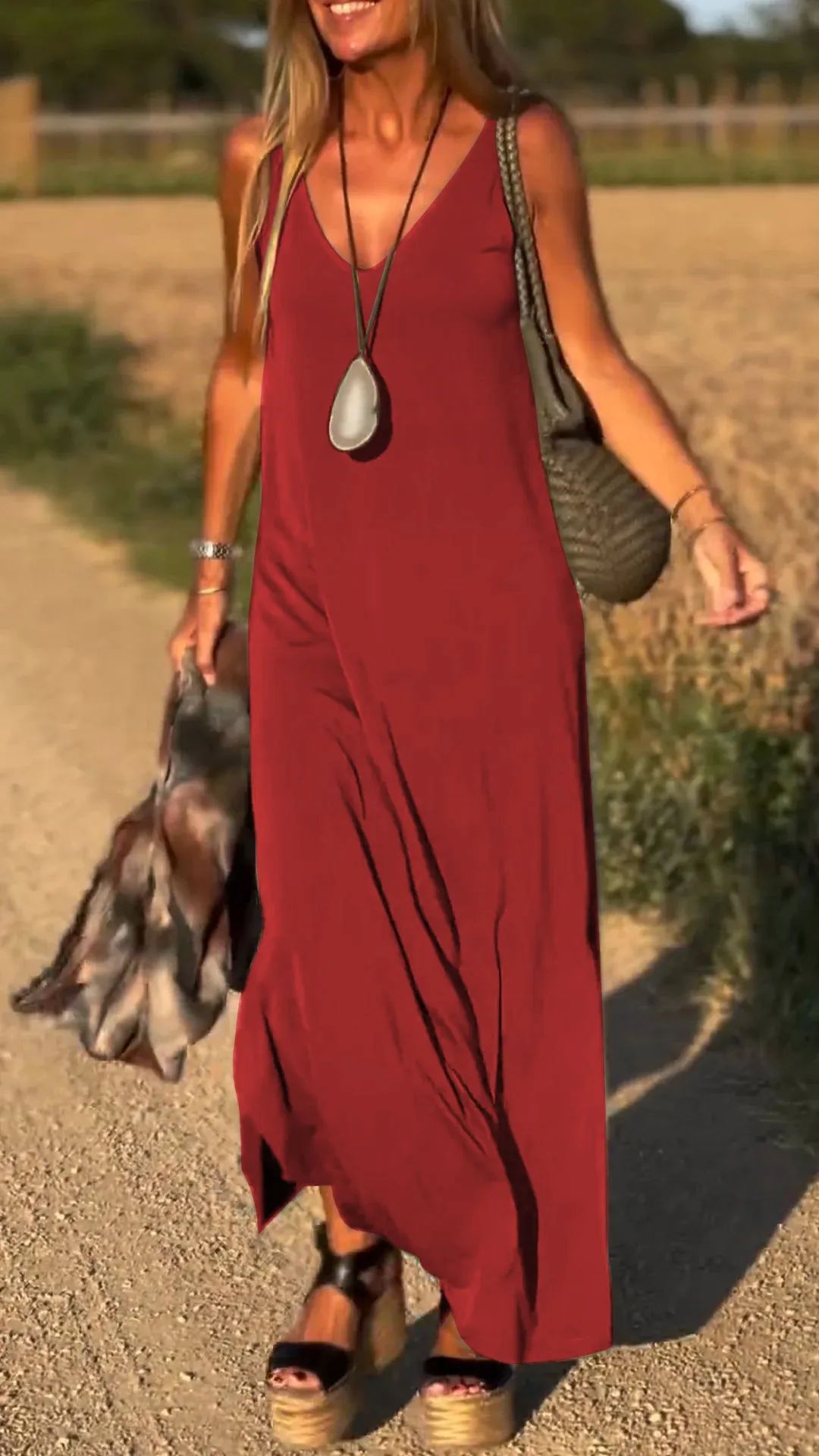 Robe Été V-Neck