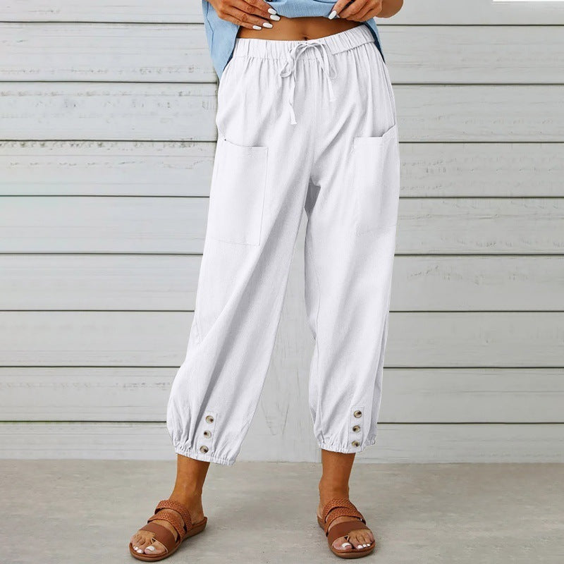 Pantalon Lin Ample
