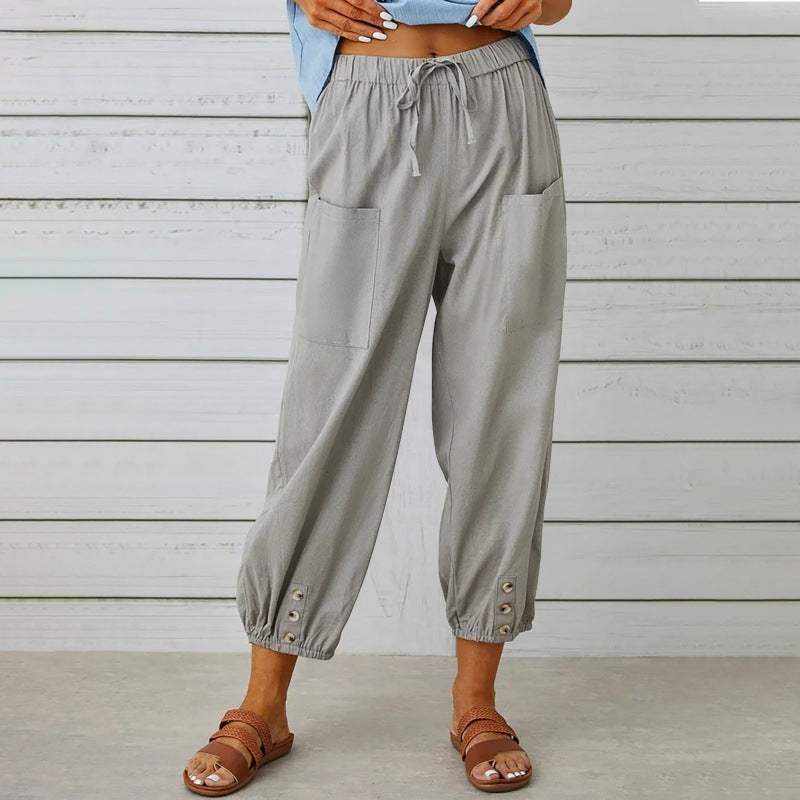 Pantalon Lin Ample