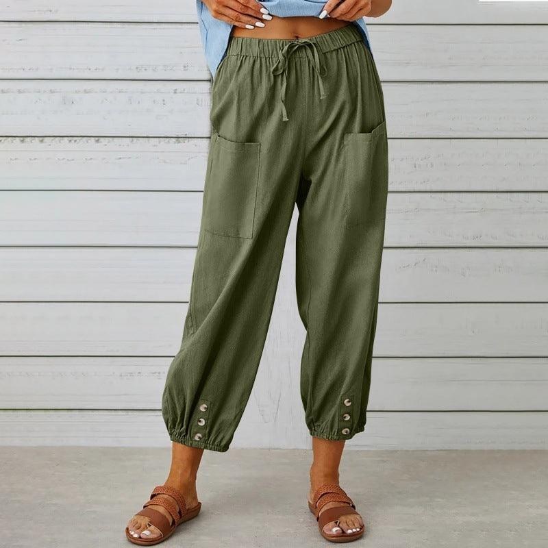 Pantalon Lin Ample