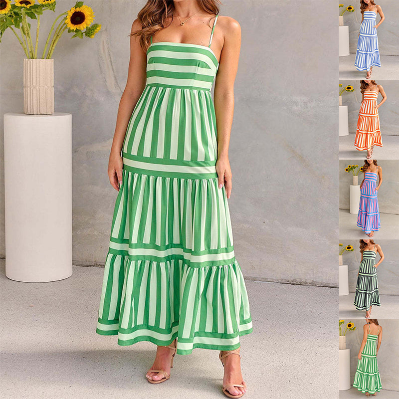 Robe Bretelles Rayée