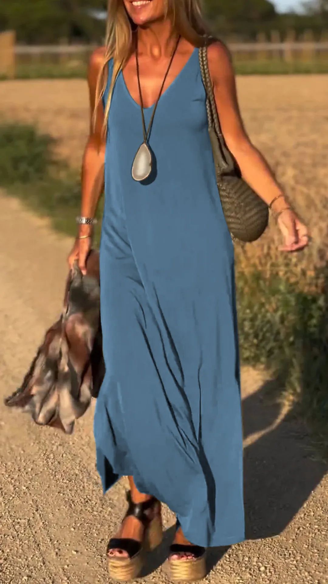 Robe Été V-Neck