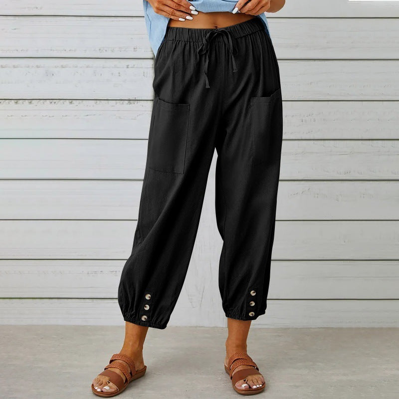 Pantalon Lin Ample