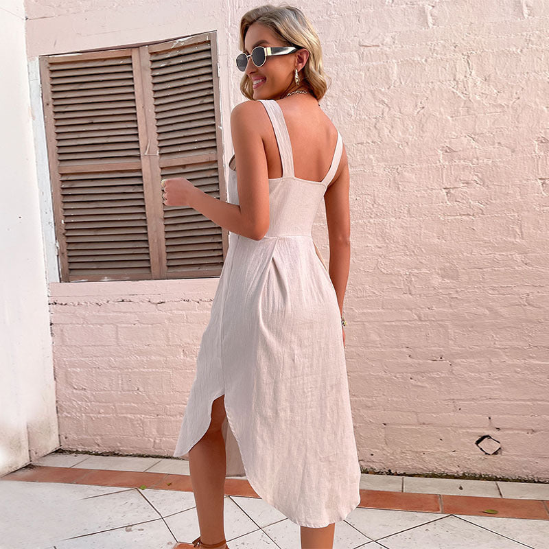 Robe Unie Élégante