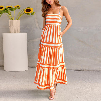 Robe Bretelles Rayée