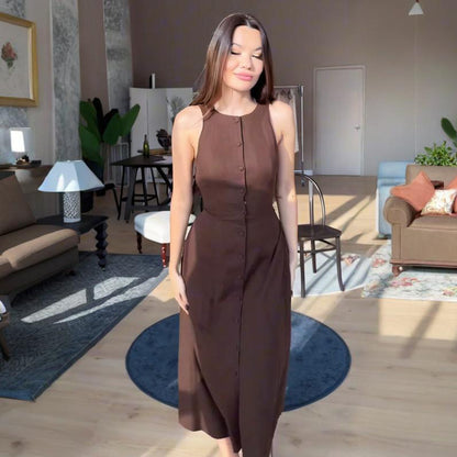 Robe Boutonnée Femme