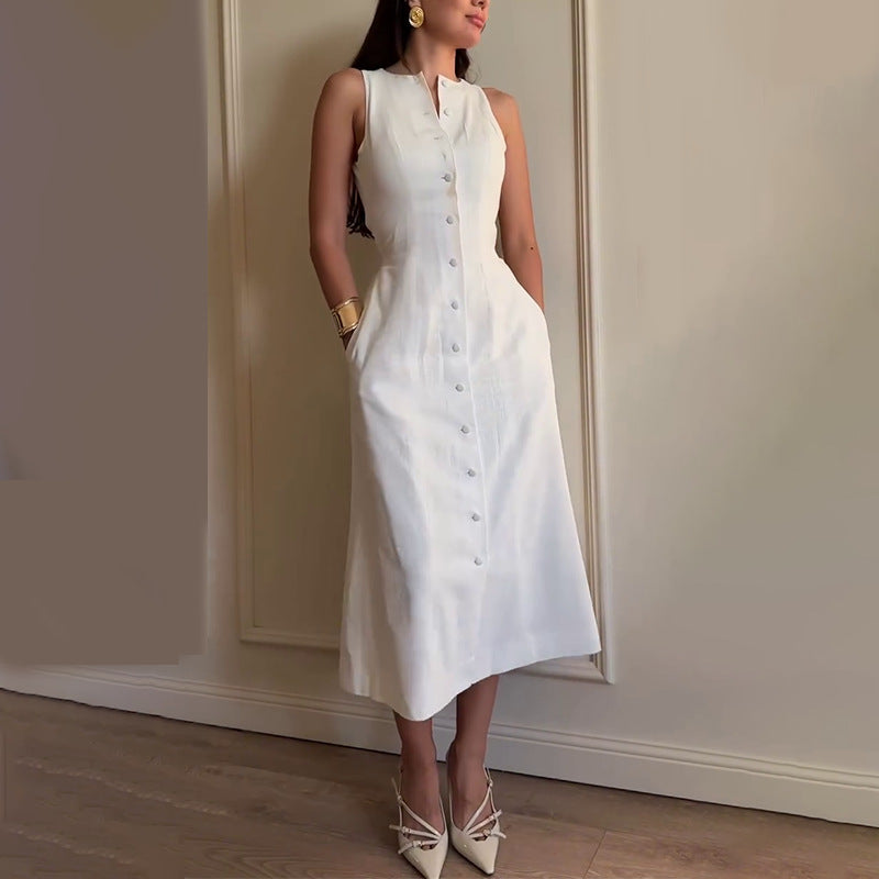 Robe Boutonnée Femme
