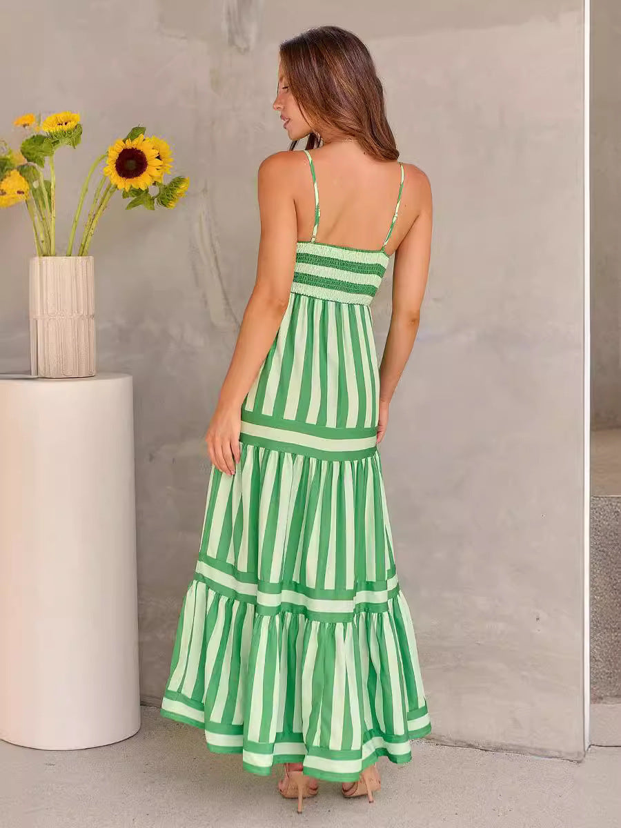Robe Bretelles Rayée