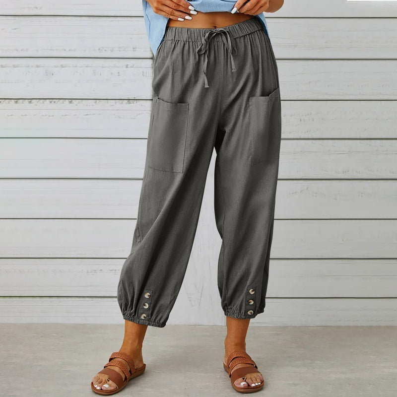 Pantalon Lin Ample