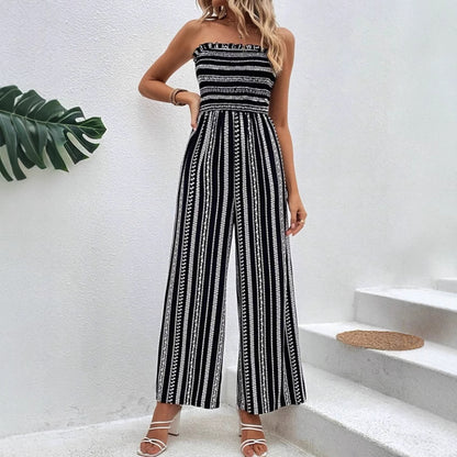 Combinaison rayée chic